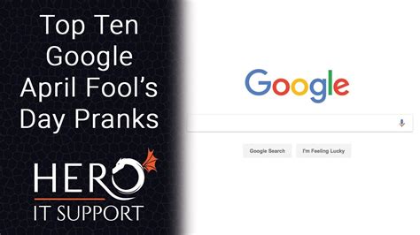 google search prank|Here’s all of Google’s April Fools’ Day pranks so far.